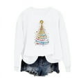 thumbnail image 3 of Women's Christmas Sweatshirt Fashion Crewneck Shirts Xmas Tree Printed Pullover Top Winter Long Sleeve Sweaters Loose Plus Size Blouses Tops, 3 of 6