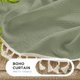 thumbnail image 4 of Cortinas Joydeco Verde Salvia Bohemias 244 cm de Alto 2 Paneles 132 cm de Ancho, 4 of 9