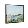thumbnail image 4 of Stupell Industries Rocky Shore Flower Bushes Ocean Inlet Scene Painting Luster Gray Floating Framed Canvas Print Wall Art, Design by Lettered and Lined, 4 of 5