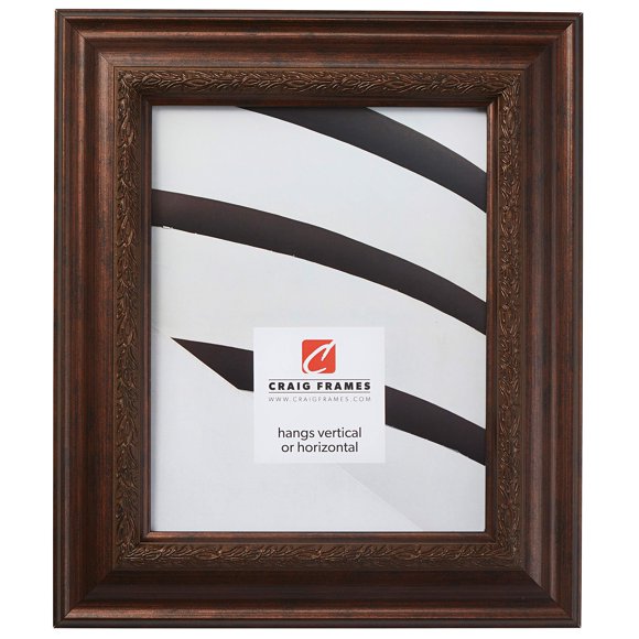 Craig Frames Pompeii, Smoked Bronze Picture Frame, 8 By 10-Inch