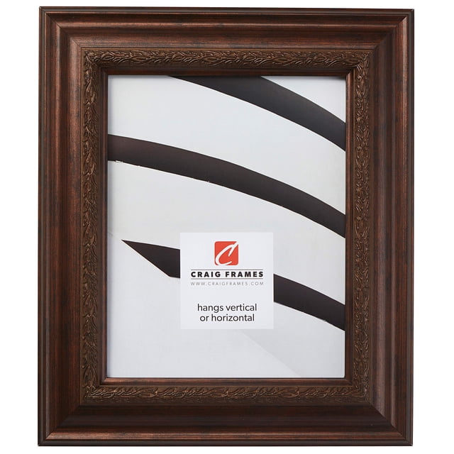 Craig Frames Pompeii, Smoked Bronze Picture Frame, 8 By 10-Inch