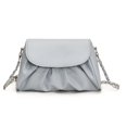 thumbnail image 5 of Bolsos de moda para niñas, primavera 2025, nuevos bolsos plisados de color liso, lindos y sencillos, bolso bandolera con cadena, 5 of 5