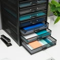 thumbnail image 5 of Mind Reader 10-Drawer Desk Organizer for Office Supplies, Crafts, Mail Sorting & More, Metal Mesh, Black, 5 of 10