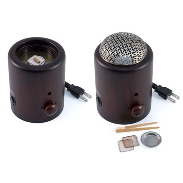 Electric Wood Chip and Pressed Incense Heater, Kodachi Brown, Shoyeido