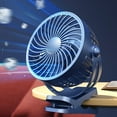 thumbnail image 2 of sruoe Portable Tabletop Fan, Desktop Fan, Desk Fan, Stroller Fan, Mini Tabletop Fan, Small Fan, Table Fans Oscillating for Home Clearance, Camping Fan, 2 of 5