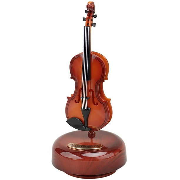 Juguetes Para Niño Caja de música para violín, caja de música para niños y niñas, caja de música giratoria para violín, regalos de cumpleaños para niños, regalos navideños. Juguetes Para Bebe 1 Año