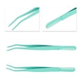 thumbnail image 3 of Unique Bargains 1 Pc Comb Eyelashes Tweezers for Bathroom Green Stainless Steel, 3 of 6