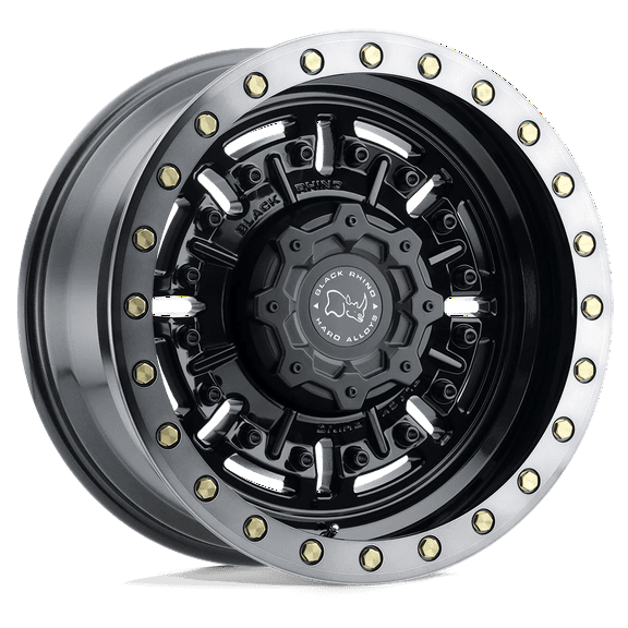 Black Rhino Abrams 18X9.5 5X127 -18Et 122.4Cb Gloss Gun Black W/ Machined Dark Tint Wheel
