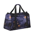 thumbnail image 2 of Rocae Mystery House Halloween Night Print Hand Travel Bag Travel Duffel Bag and Fitness Bag, Women's Waterproof Weekend Tote, Men's Travel and Fitness Essentials, 2 of 7