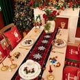 thumbnail image 4 of Cinvoph Christmas Table Runner Plaid Snowflake Table Runners Xmas Seasonal Holiday Table Decorations for Dinning Home Party Decor 13"x72", 4 of 6