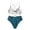 a-2Navy2, variant on VNKIDY Womens Thin Spaghetti Strap V Neck Cross Back Floral Print Top Solid High Waist Two Piece Bikini Set Regular Fit Quick Dry Summer Beach Swim Bath Suits For Ladies XL