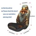 thumbnail image 3 of Balery Streamside Meditating Fox Pattern Car Seat Cover - Soft & Breathable Front Premium Covers with Non-Slip Protector Fits Most Automotive, Vans, SUVs, Trucks - 1 Unit, 3 of 5