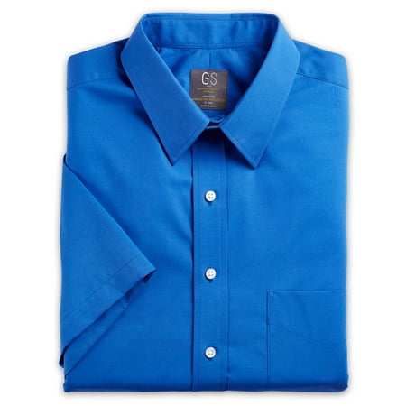 Men's Big & Tall Gold Series Short-Sleeve Broadcloth Dress Shirt