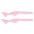 thumbnail image 4 of 2 plantillas de delineador de ojos con punta puntiaguda, reutilizables, impermeables, de silicona, para maquillaje, color rosa, 4 of 14