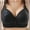 Black, variant on Women's Plus Size Wireless Bra Full Coverage Side Support Lift Everyday Bra