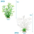 thumbnail image 2 of Planta de acuario, decoración de plantas artificiales de plástico para pecera, juego de 5 piezas, 2 of 5