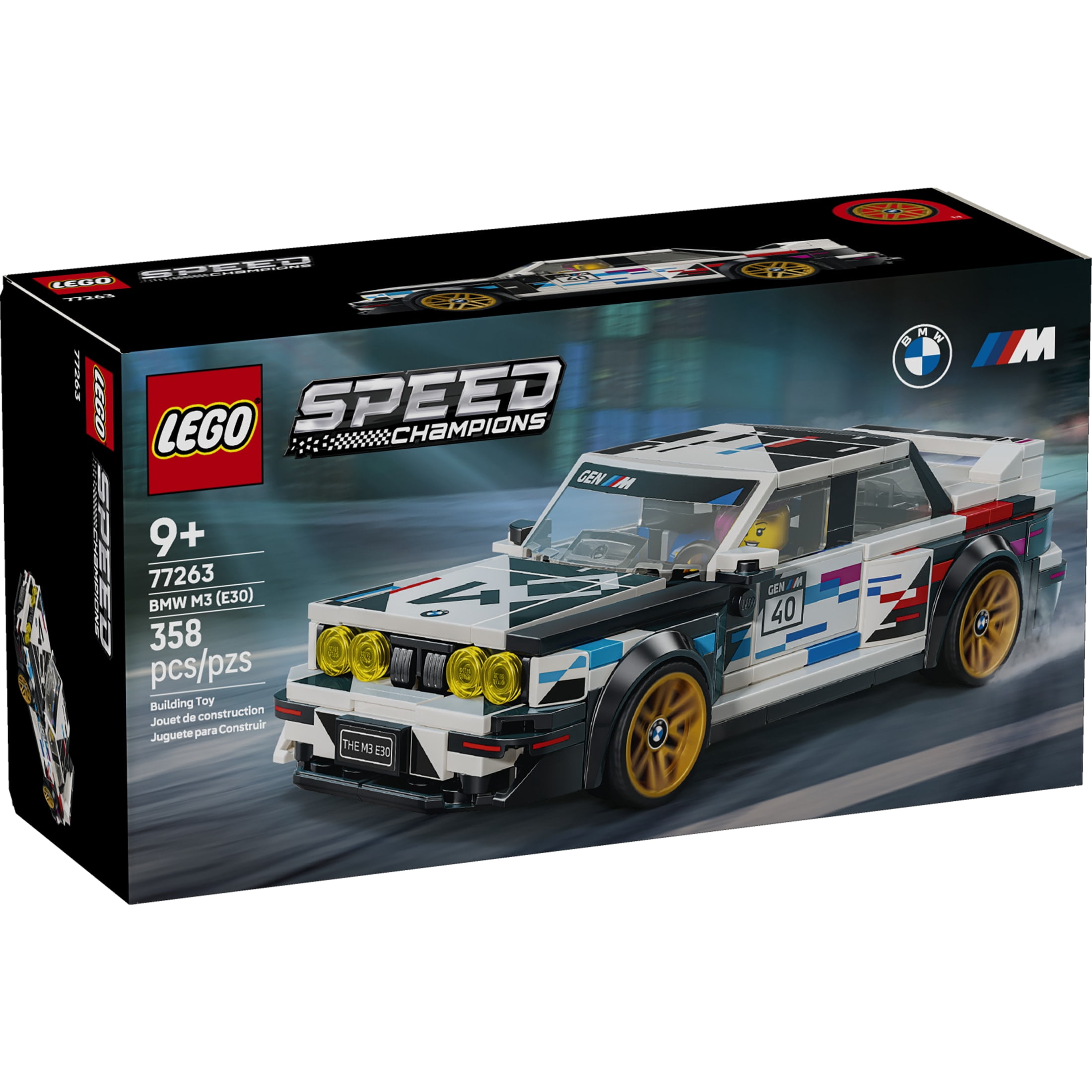 LEGO Speed Champions BMW M3 (E30) - Building Toy for Boys & Girls, Ages 9+ - Toy Car for Kids with Detailed Features - Gift for Birthdays - 77263