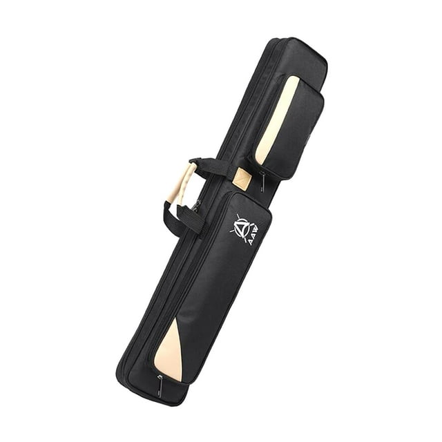 Funda para tacos de billar 3x4, bolsa para tacos de billar de 1/2, mango portátil resistente al desgaste, 9 bolas Negro