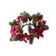 thumbnail image 5 of Corona de velas en forma de anillo,Corona de velas navideñas para decorar la mesa,Corona navideña con forma de vela para gabinete de cocina,Vela navideña con forma de anillo de flores, 5 of 9