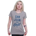 thumbnail image 4 of San Juan Puerto Rico Chill Vintage Womens Slim Fit Graphic Tee Brisco Brands S, 4 of 5