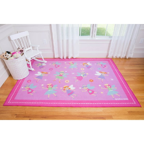 Wildkin Fairy Princess Rug, 5' x 7'