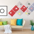 thumbnail image 7 of Uxcell 12" x 12" Felt Wall Tile, 6 Pack Felt Wall Tiles Bulletin Board with 20 Safe Removable Adhesive Tabs Cork Boards for Walls Home Office Photos, Sapphire Green, 7 of 7