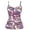 Rose Paisley, variant on Mycoco Women's Swim Top Padded Ruffle Hem Shirred Swimwear Tankini Swimsuit Top