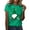 Green, variant on Aayomet St Patrick's Day Workout Shirts For Women Summer Tops for Women V Neck Short Sleeve T Shirt Loose Fit Ruffle Peplum Tops ,White S