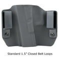 thumbnail image 3 of Outlaw Holsters: Black Carbon Fiber Outside the Waistband (OWB) Gun Holster for Glock 17,19,22,23,25,26,27,28,31,32,34,35,41, Left Handed., 3 of 5