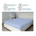 thumbnail image 7 of DNG Creations 6 Piece Zipper Sheet Set - Include (1 Fitted Sheet, 2 Base Sheet has Zipper, 1 Flat Sheet And 2 Pillowcase) 6 Inch Deep Pocket ( Solid Light-Blue - Full ), 7 of 7