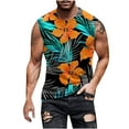 thumbnail image 2 of Men Tank Tops Assorted Mens 3D Print Tank Top Summer Casual Novelty Polyester Gym Workout Bodybuilding Tank Tops Sleeveless Shirts For Bodybuilding Gym Fitness Training, 2 of 5