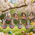 thumbnail image 5 of AuroraX Easter Eggs Bulk Decoration for Baskets,8 Pack 2D Printed Hanging Ornaments for Easter Tree Spring Home Party Supplies Decorations, 5 of 7