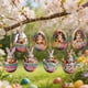 thumbnail image 5 of Decoraciones de Pascua, 8 piezas de lindo conejito de Pascua, adorno colgante de huevo de Pascua, adorno plano 2D, llavero pequeño, colgante para espejo retrovisor de coche o mochila, adecuado para de, 5 of 7