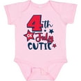 thumbnail image 3 of Inktastic 4th of July Cutie with Stars Boys or Girls Baby Bodysuit, 3 of 5
