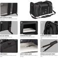 thumbnail image 3 of Pet Travel Carrier Soft Sided Portable Bag for Cats, Small Dogs, Kittens or Puppies, Collapsible, Durable, Airline Approved, Travel Friendly, Carry Your Pet with You Safely and Comfortably, 3 of 7