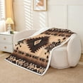 thumbnail image 2 of Erosebridal Hippie Aztec Throw Blanket for Couch 60x80,Bohemian Theme Fleece Blanket,Ultra Soft Sherpa Blanket,Tribal Room Decorative, 2 of 7