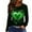 z01- Green, variant on CAIXIA Womens Shirts Valentine's Day Graphic Pullover for Women Long Sleeve Heart Print Casual T-Shirt Top Comfortable Fit,Red