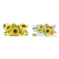 thumbnail image 2 of Bewildely Flores de de pared, póster de paredes extraíbles simples transparentes, fácil de instalar, adornos de girasoles, decoración económica Decoración del hogar Tipo-02 Bewildely HA075029-02, 2 of 6