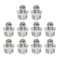 thumbnail image 1 of Unique Bargains Raccord Hydraulique Droit en Fer Nickelé Filetage M10 x 1mm Lot de 50, 1 of 5