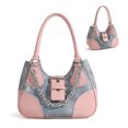 thumbnail image 3 of Bolso de Mensajero NikouMX Rosa Bolso de hombro de Moda Grande, 3 of 8