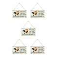 thumbnail image 2 of Carteles de pollo Billuyoard Placas colgantes Decoración del hogar Accesorios de granja 5piezas, 2 of 6