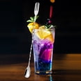 thumbnail image 2 of Cuchara mezcladora Runskmd con mango y punta de tenedor, cuchara de barra 2 en 1 de acero inoxidable, tenedor agitador largo para bebidas (plata grande), 2 of 6