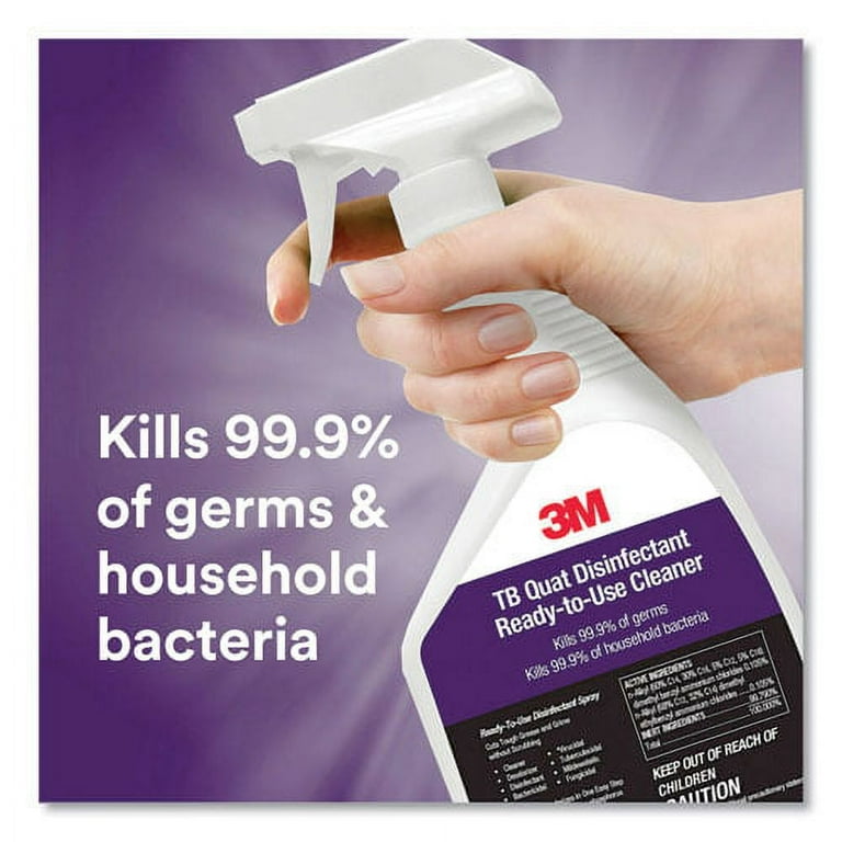 TB Quat Disinfectant Ready-to-Use Cleaner, Lemon Scent, 1 qt Bottle TB Quat Disinfectant Ready-to-Use Cleaner, Lemon Scent, 1 qt Bottle