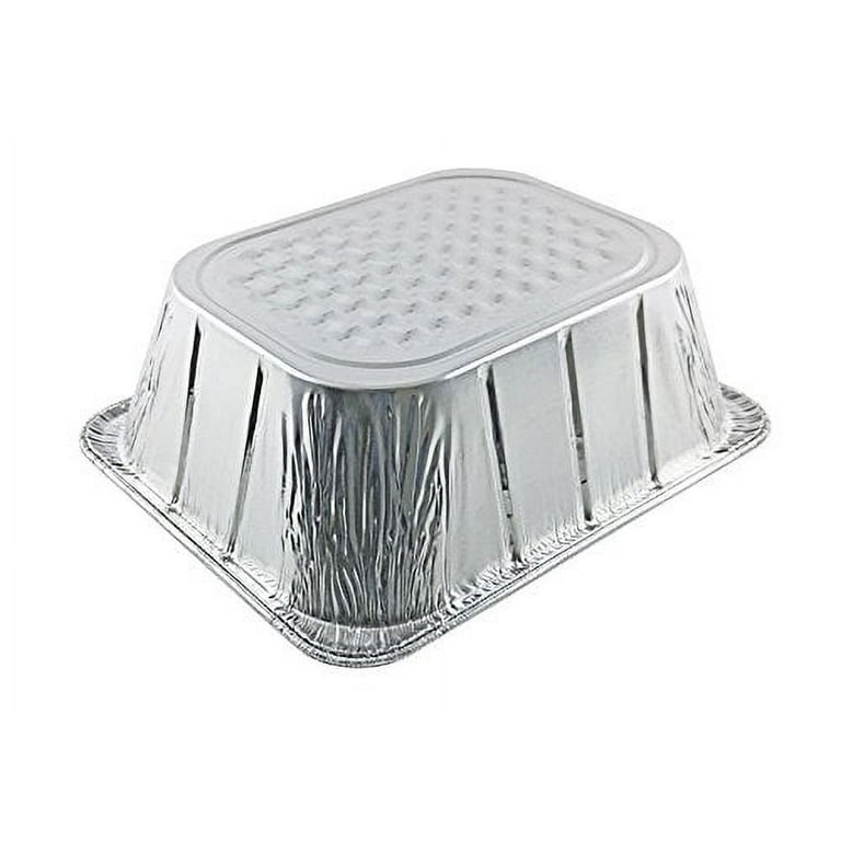 Handi-Foil Half 1/2 Size Sheet Cake Aluminum Foil Pan w/Clear Low Dome Lid  (pack of 10)
