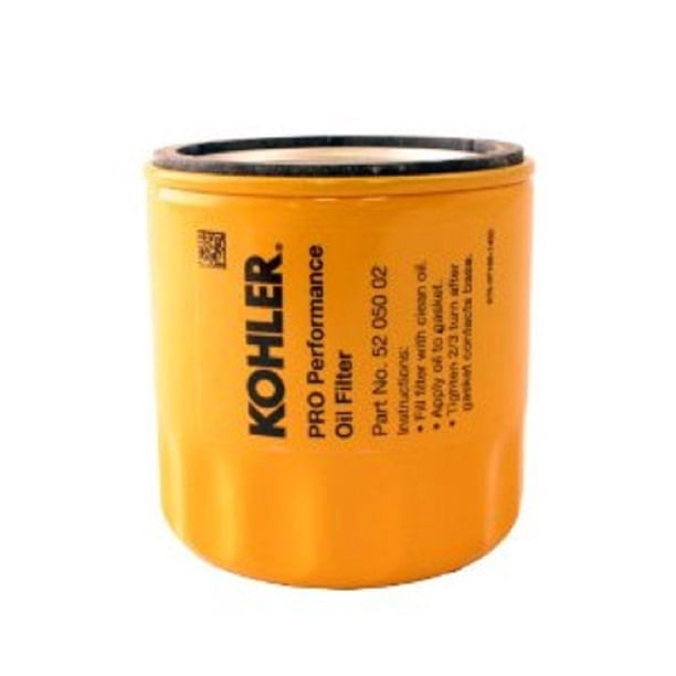 Filtro Olio Motore Kohler Originale Giallo 52-050-02-S Per Tosaerba E Motori