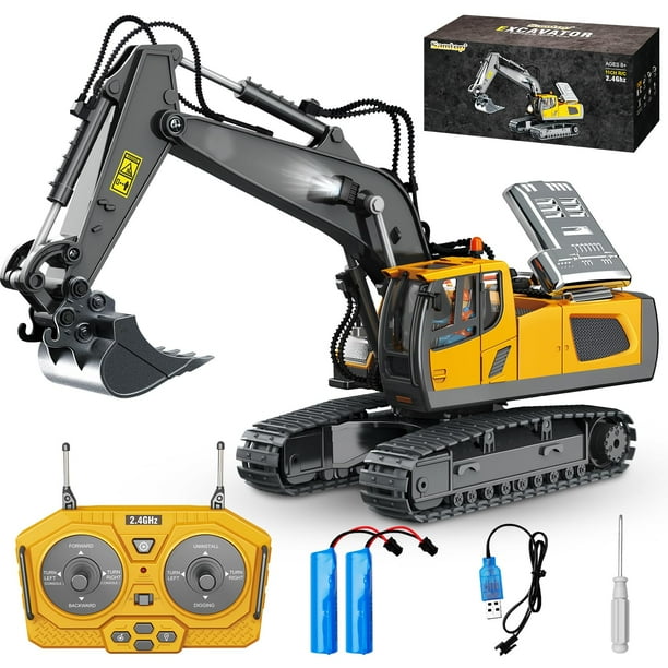 Excavadora a control remoto Samtop 11 Channel 1:20 para niños