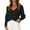 Black, variant on VISALY V Neck Pullover Sweater Crochet Sweaters Women Casual V Neck Long Sleeve Sweaters Wrap Front Off Shoulder Knitted Crop Solid Pullover Oversized Sweatshirt Basic Tops Comfy Sweaters A One Size
