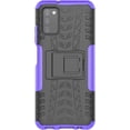 thumbnail image 2 of Case for Samsung Galaxy A03S, Tyre Pattern Design Hybrid TPU+PC Material Double Layer Protection Shockproof Cover with Kickstand Phone Case for Samsung Galaxy A03S XC Purple, 2 of 14