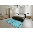 thumbnail image 4 of Ahgly Company Indoor Rectangle Patterned Bright Turquoise Blue Area Rugs, 2' x 4', 4 of 6