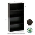 thumbnail image 5 of Furinno Pasir Contemporary Engineered Wood 4-Tier Open Shelf, Espresso, 5 of 6